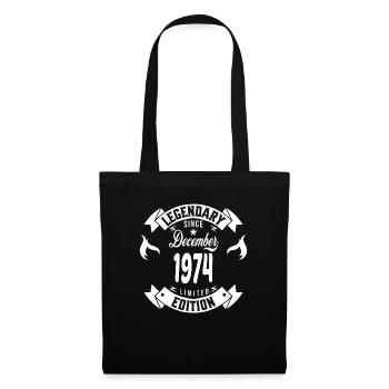 Legendary since december 1974 - Tote Bag - black - Front