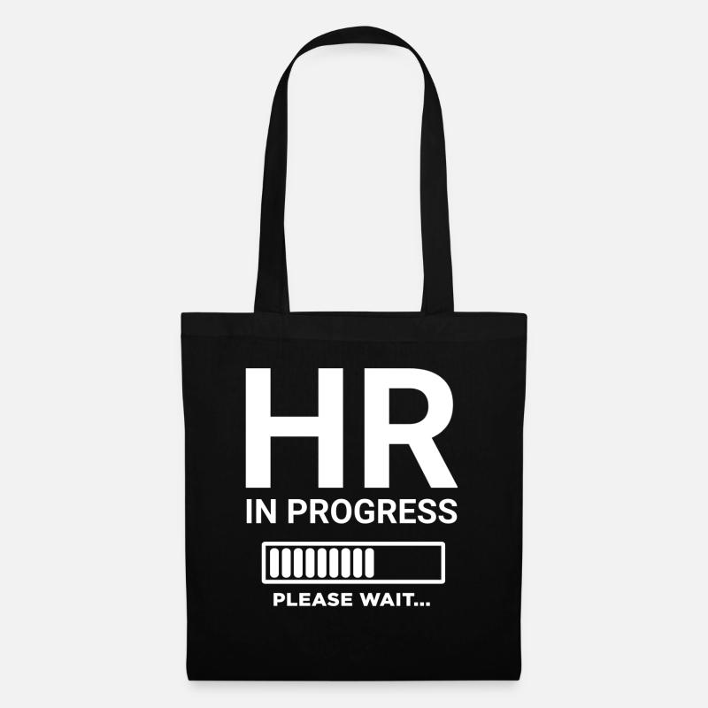 HR in Progress Please Wait - Tote Bag - black