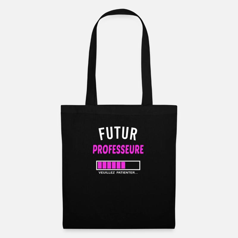 futur professeure - Sac en tissu - noir