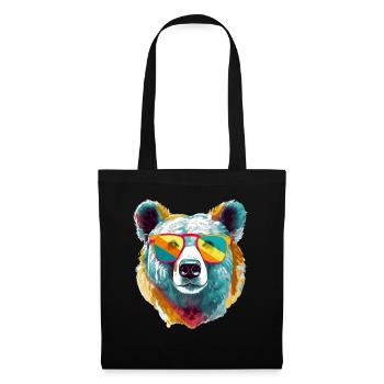 Icko the cool bear - Tote Bag - black - Front