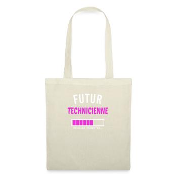 futur technicienne - Sac en tissu - nature - Devant
