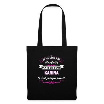 je ne suis pas Parfaite Karina - Sac en tissu - noir - Devant