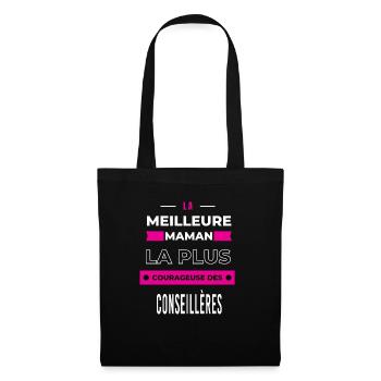 Le meilleur maman plus courageuse des conseillères - Sac en tissu - noir - Devant