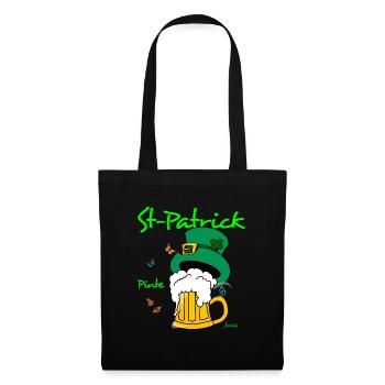 St Patrick - Sac en tissu - noir - Devant