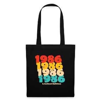 1986: Limited Edition - 38th Anniversary - Tote Bag - black - Front