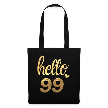 Hello 99 gold - Tote Bag - black - Front