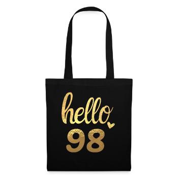 Hello 98 gold - Tote Bag - black - Front
