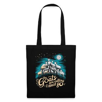 The goats are calling – time to go - Tote Bag - black - Front