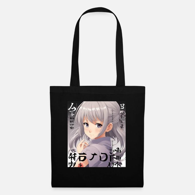 Anime - Tote Bag - black