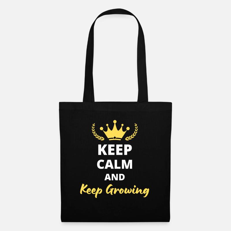 Keep Calm And Keep Growing - Tote Bag - black