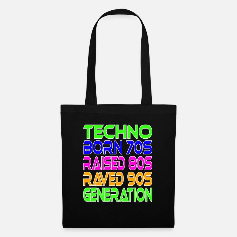 Techno Generation - Stoffbeutel - Schwarz