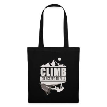 Climb Klettern Bouldern - Stoffbeutel - Schwarz - Vorne