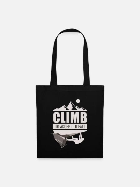 Climb Klettern Bouldern - Stoffbeutel - Schwarz