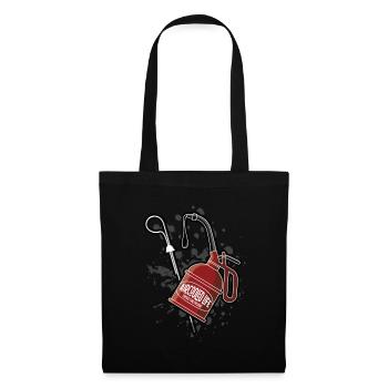 L’huile est refroidie par air - Oil Can Dip Stick Design - Sac en tissu - noir - Devant