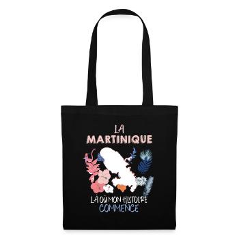 La Martinique ma Belle Histoire - Sac en tissu - noir - Devant