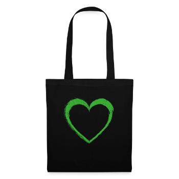 Green Heart - Tote Bag - black - Front