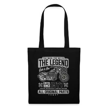 1977 Vintage Man Myth Legend Moto - Sac en tissu - noir - Devant