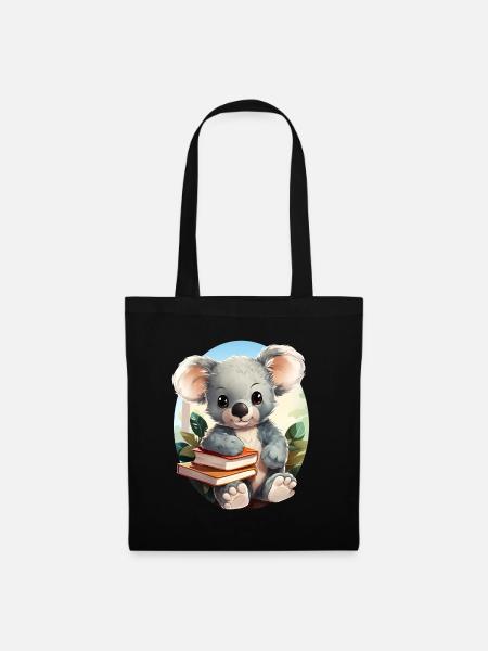 Koala - Stoffbeutel - Schwarz