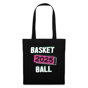 Basketball 2025 Basketballerin Basketballspielerin - Stoffbeutel - Schwarz - Vorne