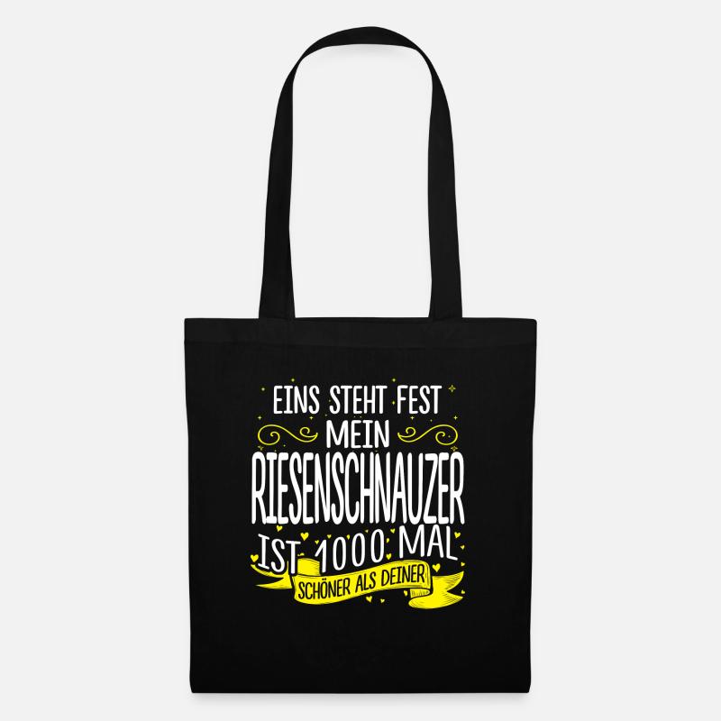 RIESENSCHNAUZER - 1000 - Stoffbeutel - Schwarz