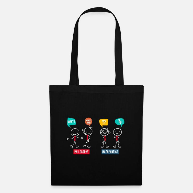 Philosophy vs. Mathematics Math Math Teacher - Tote Bag - black