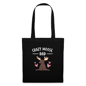 Elk Crazy Moose Dad Moose - Tote Bag - black - Front