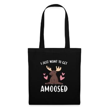 Elk I Just Want To Get Amoosed Moose - Tote Bag - black - Front
