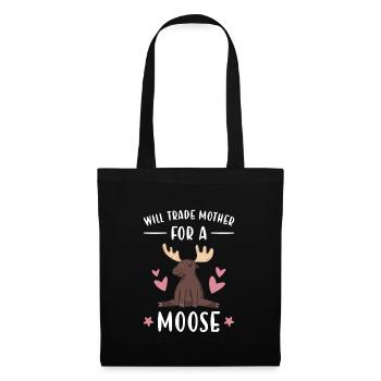 Le wapiti échangera sa mère contre un orignal - Sac en tissu - noir - Devant