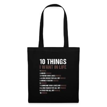Elk 5 choses que je veux dans la vie Orignal - Sac en tissu - noir - Devant
