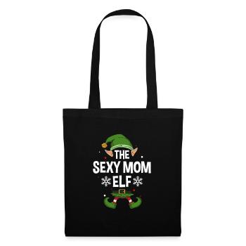 Group Matching Family Christmas Gift Elf - Stoffbeutel - Schwarz - Vorne