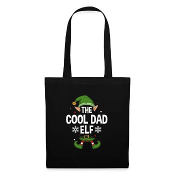 Elfe de cadeau de Noël de famille assorti de groupe - Sac en tissu - noir - Devant