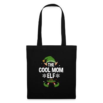 Elfe de cadeau de Noël de famille assorti de groupe - Sac en tissu - noir - Devant