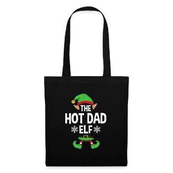 Group Matching Family Christmas Gift Elf - Stoffbeutel - Schwarz - Vorne