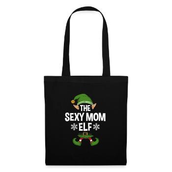 Group Matching Family Christmas Gift Elf - Stoffbeutel - Schwarz - Vorne