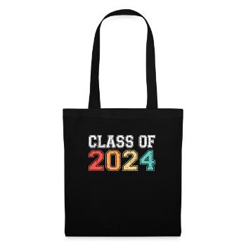 Class Of 2024 Graduation Retro Vintage - Tote Bag - black - Front
