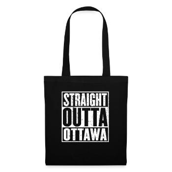 Straight Outta Ottawa Vintage - Sac en tissu - noir - Devant