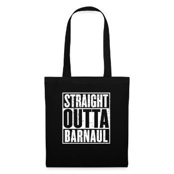 Straight Outta Barnaul Vintage - Sac en tissu - noir - Devant