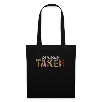 Census Taker Leopard Print Funny Gift - Tote Bag - black - Front