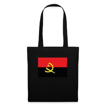 Offizielle Angola-Flagge Angolan Country Pride - Stoffbeutel - Schwarz - Vorne