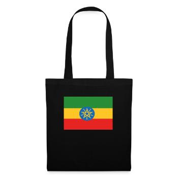 Official Ethiopia Flag Ethiopian Country Pride - Tote Bag - black - Front