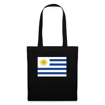 Offizielle Uruguay-Flagge Uruguayischer Landesstolz - Stoffbeutel - Schwarz - Vorne