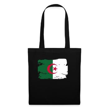 Drapeau officiel de l’Algérie Fierté du pays algérien - Sac en tissu - noir - Devant