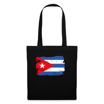 Official Cuba Flag Cuban Country Pride Vintage - Tote Bag - black - Front
