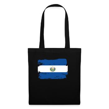 Official El Salvador Flag Salvadorean Country - Tote Bag - black - Front