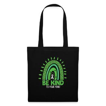 Mental Health Warrior Unzerbrechliche psychische Gesundheit - Stoffbeutel - Schwarz - Vorne