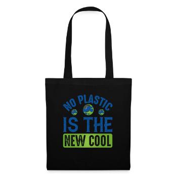 No Plastic Is The Cool Sea Protection Support - Tote Bag - black - Front