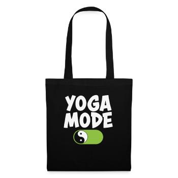 Yoga Mode Yoga Zitate - Stoffbeutel - Schwarz - Vorne