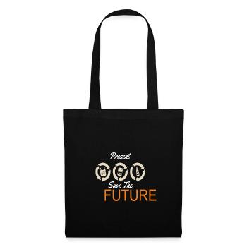 Recycle The Present Save The Future Earth - Tote Bag - black - Front