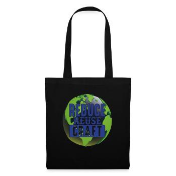 Reduce Reuse Craft Earth Protection Support - Tote Bag - black - Front