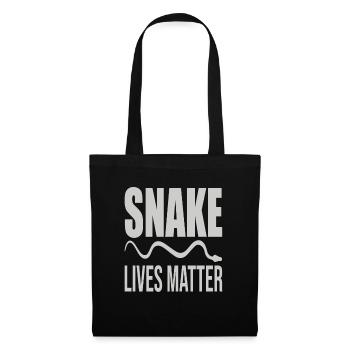 Snake Lives Matter Soutien à la protection des serpents - Sac en tissu - noir - Devant